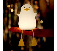 Duck Night Light, LED Squishy Duck lamp,1200mAh Dimmable Rechargeable Cute Touch Silicone Nursery Lamp Nightlights with Timer for Breastfeeding Nursery Kids Gifts Decor Women Bedroom Living Room