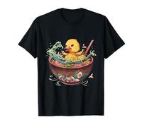 Duck Noodle Art Artwork Duck Ramen Bowl Japanese Noodles T-Shirt