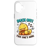 Duck Off This One is Mine Funny Rubber Duck Cruise Outfit Case for iPhone 16 Plus