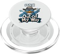 Duck Out Of My Way Funny Assertive Bird Design PopSockets PopGrip for MagSafe