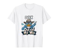 Duck Out of My Way Funny Assertive Bird Design T-Shirt
