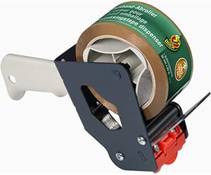 Duck Packing Tape Set - Hand Dispenser + Brown Packing Tape, 50 mm x 66 m