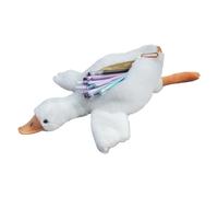Duck Pencil Bag - 10.24 Inch Cute Pencil Case | Animal Bag Holder | Plush Animal Storage | Stationery Supplies for the Classroom Home College Work Children Teen Adults School Birth