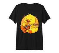 Duck Playing Guitar Graphic Duck Boys Girls Guitar Lover Premium T-Shirt