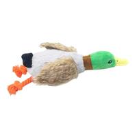 Duck Plush Dog for Aggressive Chewers with Built-in Squeaker Interactive Mallard Duck Toy for Small and Medium Breed Puppies Or Dogs