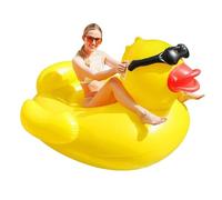 Duck Pool Float - Large Inflatable Animal Raft, Soft Comfortable Ride, Bright Color Design, Sturdy Air Chambers with Lightweight Travel Feature | for Poolside Fun Swimming Games Water Play Outdoor Ent