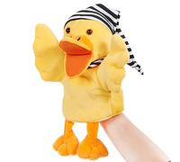 Duck Puppet, 12.5 Inch Soft Plush Hand Toy with Movable Beak, Educational Play for Preschool Classroom Storytelling and Kids Interactive Learning Activities