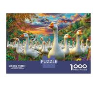 Duck Puzzle 1000 Piece, Jigsaw Puzzle Challenge Eco-friendly Paper Puzzle for Adults & for Age 14 And Up 38x26cm/1000pcs