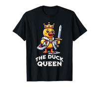 Duck Queen Funny Quote Rubber Duck Lover T-Shirt