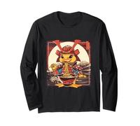 Duck Ramen Samurai Artwork Japanese Noodles Duck Noodle Art Long Sleeve T-Shirt