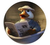 Duck Reading Newspaper Puzzle 1000 Pieces Jigsaw Jigsaw Puzzles for Adults Perfect for Christmas, Halloween, Easter, New Year 67.5x67.5cm