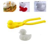 Duck Rice Mould, Duck Rice Mold, Duck Rice Mold Tongs,Rubber Duck Rice Mold, Duck Shaped Rice, DIY Sushi Molds Animal Rice Tool, Duck Snowball Maker for Rice/Mashed Potatoes/Snow (yellow-1pcs)