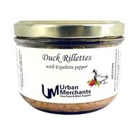 Duck Rillettes With Espelette Pepper From Urban Merchants, French Rustic Pate, Ideal Accompaniment For Cheese, Charcuterie, Crackers, Pickles And Chuntneys180g Glass Jar