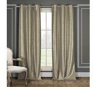 Duck River Textile Bali Solid Window Curtain, 38x84 (2 Pieces), Mocha