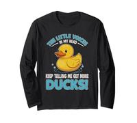 Duck Rubber Loves Get More Ducks Funny Bath Toys Long Sleeve T-Shirt