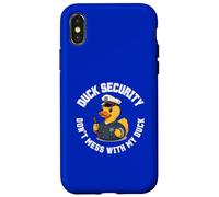 Duck Security Don’t Mess With My Duck Halloween Fun Case for iPhone X/XS