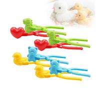 Duck Shaped Rice Mold,Whipped Cream Duck Shape Sushi Rice Tongs for Adults,Rice D uck DIY Sushi Molds Animal Rice Tool Snowball Maker Clip (#02)