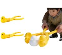 Duck-shaped snowball maker, Duck snowball cutting mold - With handle, For winter and beach games (2pcs)