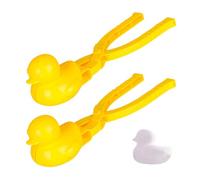 Duck Shaped Snowball Maker Rice Ball Mold Set, BPA-Free Plastic Reusable Sushi Mold for Kids Lunch Fun, DIY Sushi Maker