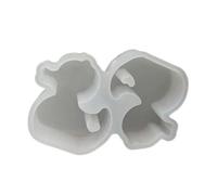 Duck Silicone Moulds, Duck Shape Candle Molds for Crafting Candle Soap Table Decorations, Two in a Row Duck Silicones Molds for Epoxy Resin Project