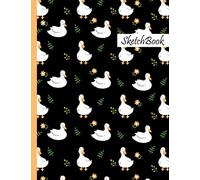 Duck Sketchbook: Duck Blank Page Sketchbook To Write Notes, Notepad, To Do Lists, Sketching, Duck Pattern Sketch Drawing Design