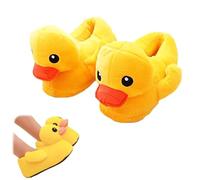 Duck Slippers, Cute Plush Duck Slippers for Women, Soft Comfortable Household Shoes, Non-Slip Animal Slippers for Indoor (A, Adult, Women, 6.5, Numeric Range, UK Footwear Size System, 8, Medium)