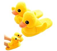 Duck Slippers, Cute Plush Duck Slippers for Women, Soft Comfortable Household Shoes, Non-Slip Animal Slippers for Indoor (B, Adult, Women, 2.5, Numeric Range, UK Footwear Size System, 5.5, Medium)