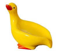 Duck Soap Dish | Ceramic Laundry Soap Holder | Adorable Duck Soap Dispenser | Multifunctional Sponge Holder | Kitchen Sink Soap Storage Bathroom Decor Duck Figurine Container for Bathroom Sink