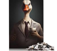 duck Standing Drinking 1000 Piece Jigsaw Puzzle for Adults & Age 18 Years Up - Family Activity Jigsaw Puzzles Educational Games Difficult And Challenge 1000pcs (38x26cm)
