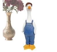 Duck Statue For Outdoors | Funny Animal Figurines Made of Resin,Front Gallery Duck Sculpture,Suitable for Holiday Garden Backyard Yard Home Courtyard Balconies