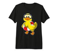 Duck Swimming Inflatable Float Summer Premium T-Shirt