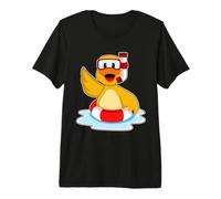 Duck Swimming Inflatable Float Summer Premium T-Shirt
