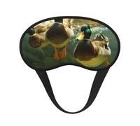 Duck Swimming Underwater Print Blackout Sleep Mask for Women & Men, Zero Eye Pressure Eye Mask for Travel and All - Around Sleep