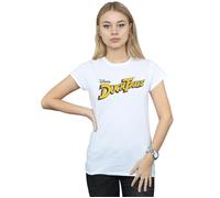 Duck Tales Logo Cotton T-Shirt Disney White S