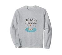 Duck Tales: Whimsical Pond Adventure for Nature Lovers Sweatshirt, Adult Unisex, Heather Grey, XXL