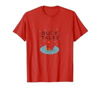 Duck Tales: Whimsical Pond Adventure for Nature Lovers T-Shirt, Men, Red, 3XL