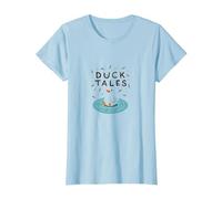 Duck Tales: Whimsical Pond Adventure for Nature Lovers T-Shirt, Women, Baby Blue, L