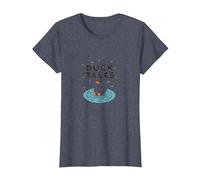 Duck Tales: Whimsical Pond Adventure for Nature Lovers T-Shirt, Women, Heather Blue, L