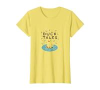 Duck Tales: Whimsical Pond Adventure for Nature Lovers T-Shirt, Women, Lemon, L
