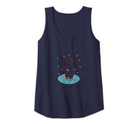 Duck Tales: Whimsical Pond Adventure for Nature Lovers Tank Top, Women, Navy, L