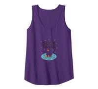 Duck Tales: Whimsical Pond Adventure for Nature Lovers Tank Top, Women, Purple, XL