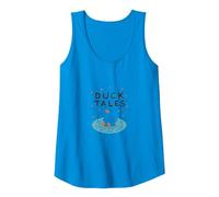 Duck Tales: Whimsical Pond Adventure for Nature Lovers Tank Top, Women, Sapphire, XXL