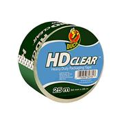 Duck HD Clear Packing Tape | Parcel Tape 1 Roll 50 mm x 25 m, Heavy Duty Packaging Tape Strong for Moving House, Packing Parcels, Cardboard Boxes & Carton Packaging Tape