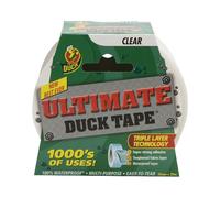 Duck Tape Ultimate Cloth Tape - High-strength Waterproof Gaffer & Duct Tape - White 50 mm x 25 m