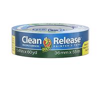 Duck Tape Clean Release Blue Painters Masking Tape, Indoor Painting and Decorating Multi Surfaces Prevent Paint Bleed 36mm x 55m