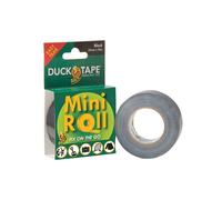 Duck Tape Mini Roll Black - The original high strength waterproof gaffer and duct adhesive cloth repair tape 25mm x 10m