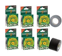 Duck Tape Mini Roll Black - The original high strength waterproof gaffer and duct adhesive cloth repair tape 25mm x 10m
