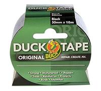 Duck Tape Original Black, 50mm x 10m. The original high strength waterproof gaffer and duct adhesive cloth repair tape
