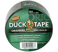 Duck Tape Original Black, 50mm x 25m, Improved Formula High Strength Waterproof Gaffer and Duct Adhesive Cloth Repair Tape