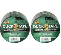 Duck Tape Original Black Duct Tape, 50mm x 25m Heavy Duty, Waterproof Gaffer, Gaffa Sticky Tape, Strong Adhesive Cloth Repair Tape, Suitable for Packing boxes, Moving House, Parcels or Packaging